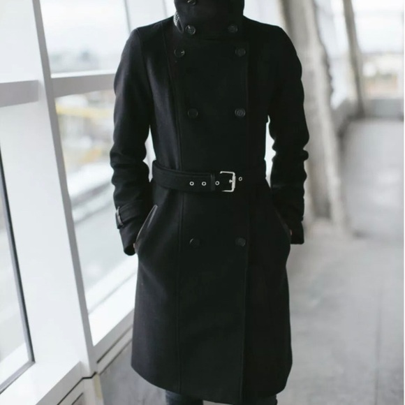 Mackage Neca Wool Trench Coat Size Small - Picture 1 of 4